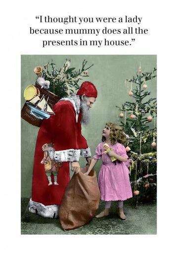 Thought You Were A Lady - Christmas Card