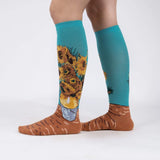 Women's Knee High Socks - Sunflowers