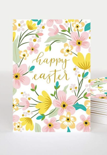 Happy Easter Floral Mini Card