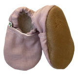 Booties - 100% Linen Blush - 6-12 Months