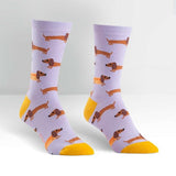 Women's Crew Socks - Hot Dogs