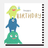 Happy Birthday Little Monsters - Card