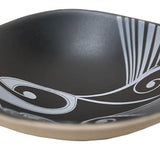 Piwakawaka White On Black - 7cm Porcelain Bowl