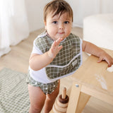 Classic Bib - Khaki Gingham