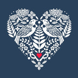 Indigo Tui Heart - Mini Card