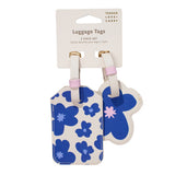 Block Floral Luggage Tag - 2pc