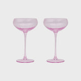 The Lou Coupe Glass - Set of 2 / Lilac