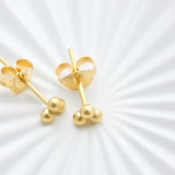 Gold Tiny Trio Studs