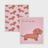 Swedish Style Dish Cloths S/2 - Dachshund
