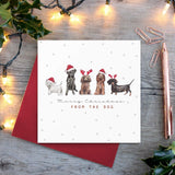 Merry Christmas From The Dog - Card