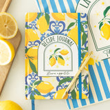 Lemon Print Recipe Journal