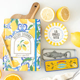Lemon Print Recipe Journal