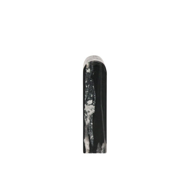 Marble Object Tall - Black