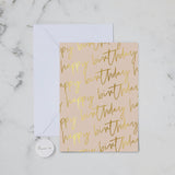 Happy Birthday Blush - Card