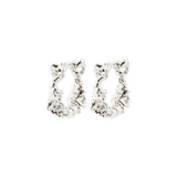 Trust Hoop Earrings - Silver Plated