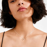 Iris Necklace Silver - Plated