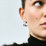 Melted Hoops L Steel