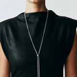 Melted Necklace Y Steel