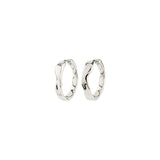 Ember Hoop Earrings - Silver Plated