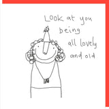 Lovely & Old Girl - Card