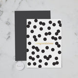 Polka Dot Congrats - Card