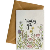 Thinking Of You Flowers - Card