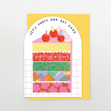 Party And Eat Cake - Birthday Card