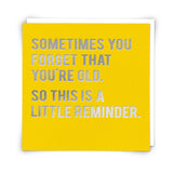 Reminder  - Birthday Card