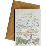 Birthday Adventure Mountains - Card