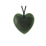 Greenstone - Large Heart 50mm