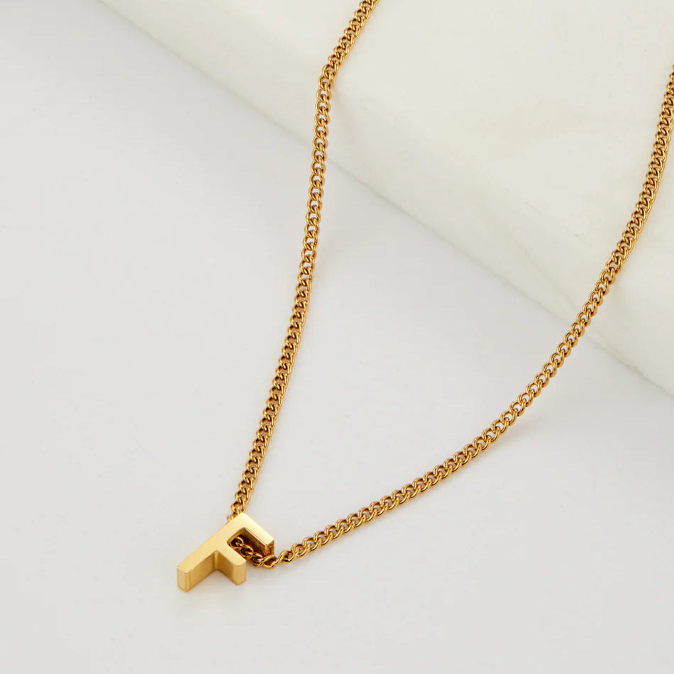Letter Necklace - Gold