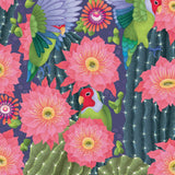 Lovebirds and Cactus - Birthday Card