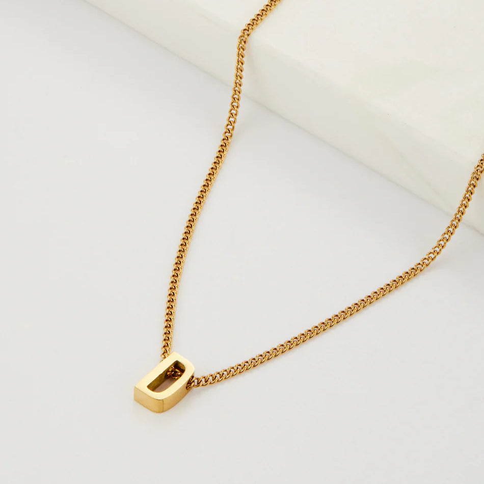 Letter Necklace - Gold