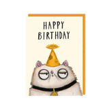 Bad Cat - Birthday Card