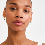 Iris Hoop Earrings - Gold Plated