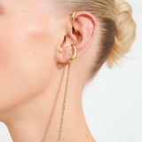 Evon Ear Cuff 2-In-1 Set, Gold-Plated