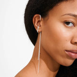 Evon Ear Cuff 2-In-1 Set, Silver-Plated