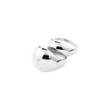 Evon Rings 2-In-1 Set, Silver-Plated