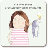 Rosie Made A Thing - Bra Off - Coaster