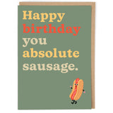 Birthday Sausage - Birthday Card