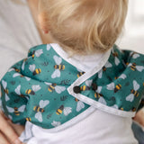 Sleeved Bib - Bees & Leaves