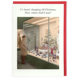 3 1/2 Hours Shopping Left - Christmas Card