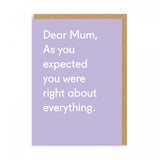 Dear Mum / Card