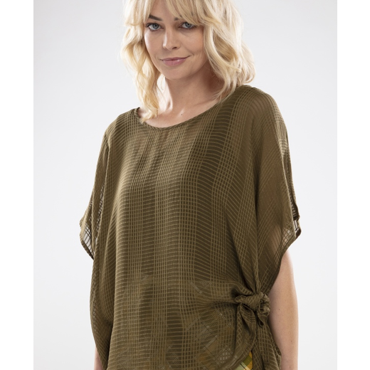 Silk Grid Civita Top