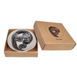 Ponga 2 Black & White - 7cm Porcelain Bowl