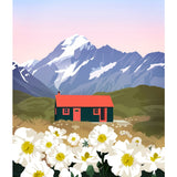 Hooker Hut - A3 Print
