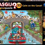 Wasgij Original #33 1000 Piece Puzzle - Calm On The Canal