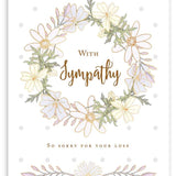 With Sympathy Wreath Card