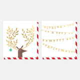Deer / Bunting 8 Pkt - Christmas Card Pack