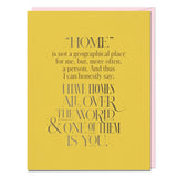 Homes All Over The World - Card